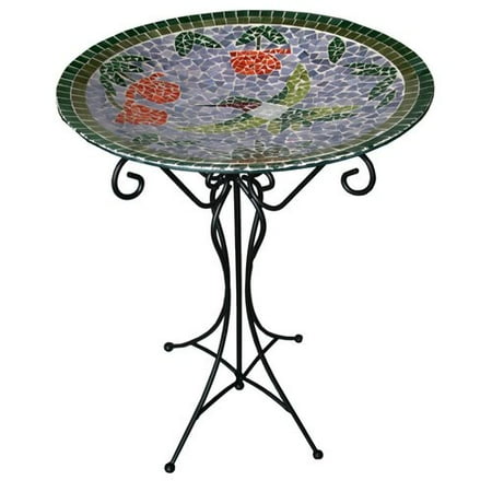 - Gardener Select Mosaic Bird Bath & Stand