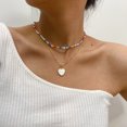 thumbnail image 1 of Jinsinto Dames Perles Multi-Couche Collier de Perles Coloré Collier Boho Chaîne d'Or Collier Plage Bijoux, 1 of 6