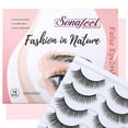 thumbnail image 6 of Short False Eyelashes Natural Look Wispy Strip Lashes Pack 11mm 12Pairs Small Lashes 3d Mink Eyelashes Reusable Lightweight Short Natural Eyelashes, 6 of 17