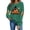 Army Green1, variant on Womens Long Sleeve Halloween Pumpkin Top Vintage Printed Casual Crewneck Sweatshirt Fall Pullover Sweatshirts