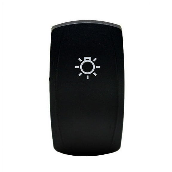 PrinceCraft Carling Marine 20 Amp 12V Black Boat On/Off Courtesy Rocker Switch