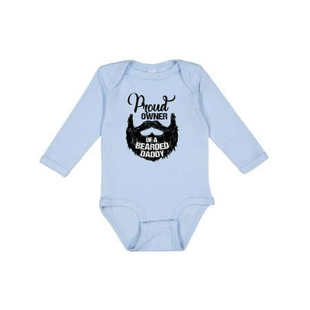 

Inktastic Proud Owner of a Bearded Daddy Gift Baby Boy or Baby Girl Long Sleeve Bodysuit