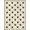 Black Ivory, Pattern 9, variant on ODIKA Print Bordered Feline Motif Symmetrical Track Whimsical Round Flowing Dynamic for Dorm Room, Small Living Apartment, Stain Resistant Low Profile