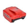 thumbnail image 3 of Adaptador USB de batería de litio, convertidor USB de batería de litio de 12 V CC con abrazadera de cinturón de luz de trabajo LED para 14,4‑20 V ADP05(MIL ROJO), 3 of 8