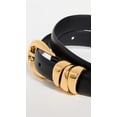 thumbnail image 4 of Cinturón para Mujer Madewell Triple Sujetador Metálico, Negro, Grande, 4 of 5
