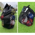 thumbnail image 3 of Bolsa de Pelota de Red de Fútbol Bolsa Grande de Malla Deportiva para 17 Balones, malla para balones de equipo de fútbol,cordón para Artículos deportivos voleibol baloncesto, 3 of 5