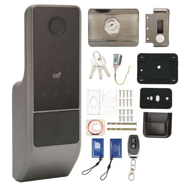 Cerradura de puerta inteligente con huella digital Nikou, cerradura de puerta con teclado de entrada sin llave, muy versátil