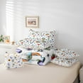 thumbnail image 6 of jejeloiu Halloween'S Day Bedding Comforter Set 7pcs,Spooky Pumpkin Skeleton Queen Bedding Sets,Black Spider Web Queen Sheet Sets For Teen,Microfiber Bedroom Decoration Reversible, 6 of 8