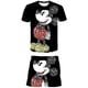 thumbnail image 1 of 2023 Mickey Girls conjuntos de manga corta cuello redondo estampado camiseta Tops cintura elástica pantalones cortos disfraces trajes serie Disney Suits14T Gao Jinjia LED, 1 of 2