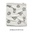 thumbnail image 3 of Linnome Easter Bunny Jacquards Towel Thick Pure Cottons Yarn Dyed Soft For Bathing And Face Washing, 3 of 6