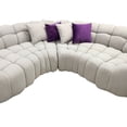 thumbnail image 3 of Sala Curva Modular Azul Diseño Moderno Citrus Gris Reinicia 21 Muebles, 3 of 5