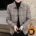 thumbnail image 7 of Fashion trend 2023  high-end boutique casual plaid tweed jacket handsome top plus cotton thickened woolen coat, 7 of 7