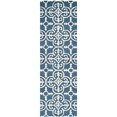 thumbnail image 2 of Safavieh Cambridge Collection CAM133G Handmade Moroccan Geometric Navy and Ivory Premium Wool Square Area Rug (6' Square), 2 of 2