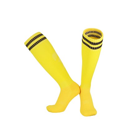 DNAKEN (3 Pairs) baseball socks softball socks grip socks soccer compression socks men for Youth & Adult kids toddler soccer socksHigh tube combat long tube sports socks jacquard towel bottom socks