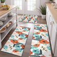thumbnail image 2 of Pioneer Flower Floral Print Pattern Kitchen Rugs Sets Of 3,Kitchen Runner Rugs Non Skid Washable,Decorative Kitchen Floor Mats for Kitchen,Sink,Laundry,17"x30"+ 17"x47" + 17"x59", 2 of 6