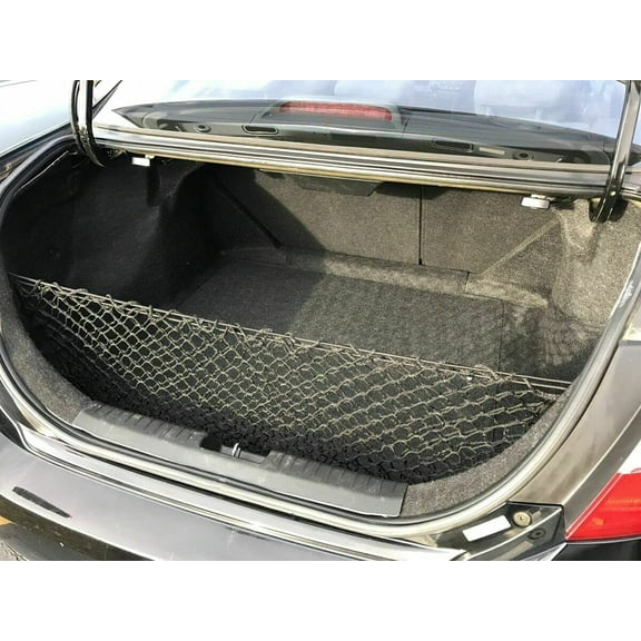 EACCESSORIES EA Rear Trunk Organizer Cargo Net for Honda Civic 2006-2011 – Envelope Style Cargo Net for Sedan, Coupe – Premium Mesh Car Trunk Organizer Vehicle Carrier Storage – Compatible with Civic