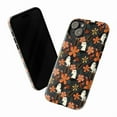 thumbnail image 3 of Cute Ghost and Autumn Floral Halloween Phone Case for iPhone 14 13 12 Pro Max Mini – Spooky Fall Vibes, 3 of 6