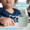 thumbnail image 3 of Tazas de silicona para beber de forma independiente para bebés y niños pequeños, suministros de destete LED para bebés, taza abierta suave para bebés, 3 of 5