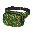 thumbnail image 2 of Zufioo Cute Christmas Stocking Bear Print Square Double Layer Waist Bag, Durable & Stylish Fanny Pack with Zippered Pockets and Adjustable Strap for Outdoor & Daily, 2 of 9