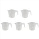 thumbnail image 1 of 5X Jarra Medidora de Laboratorio Casero de 500 Ml, Jarra de PláStico, Recipiente de Vertido, 1 of 5