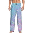 thumbnail image 2 of Kdxio Fantasy Gradient Print Men's Sleep Pajama Pant Lounge Pants with Pockets, 2 of 8
