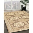 thumbnail image 2 of Ahgly Company Indoor Rectangle Abstract Brown Gold Oriental Area Rugs, 2' x 4', 2 of 6