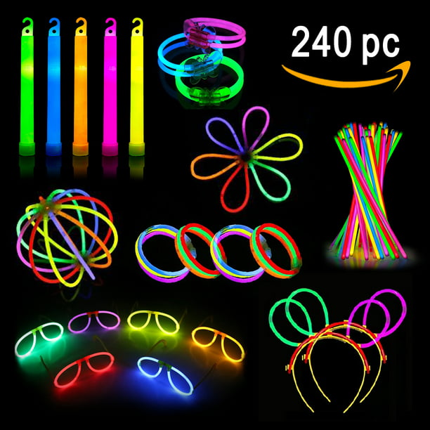 Party Pack Glow Sticks Camping Glow Activities Neon Light Sticks Decoration For Party Favors 