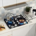 thumbnail image 2 of Costway 30" Gas Cooktop with 4 Sealed Burners ABS Knobs Cast Iron Grates Easy Cleaning, 2 of 10