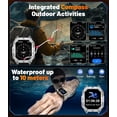 thumbnail image 3 of HIRREO Smart Watch for Men with 1000mAh,2.13" Big Screen Smartwatch with 10ATM Waterproof,Always Display,100+ Sports Modes,Health Tracker, Smart Watch, 3 of 8
