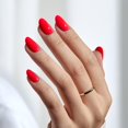thumbnail image 3 of Press On Nails BtartBox, corto ovalado, rosa salmón, con pegamento para uñas, 3 of 7