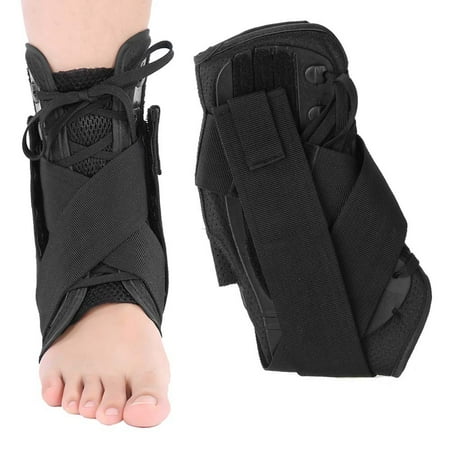WALFRONT Ankle Brace, 1PC Adult Breathable Orthosis Ankle Brace Support Protection Corrector Sprain Arthritis Recovery Brace Black