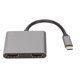 thumbnail image 1 of El concentrador de interfaz multimedia USB C a HD admite adaptador de interfaz multimedia 4K 60 HZ USB C a HD dual, 1 of 5