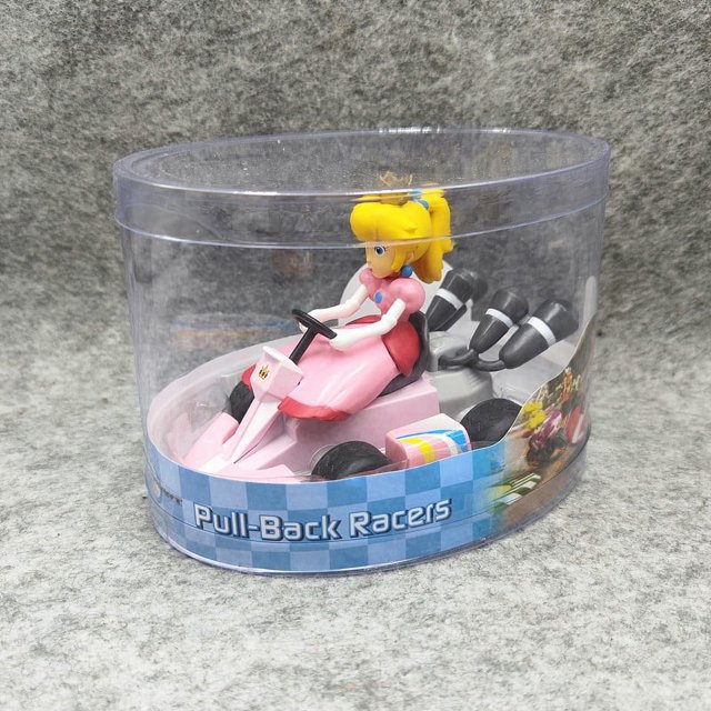 Figura de acción de Super Mario Pullback Car Anime Figura linda Luigi Bowser Princesa Peach Toad Yoshi Juguetes para niños Adornos Regalos