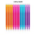 thumbnail image 1 of 0.7mm Magic Erasable Pen Press Gel Pen Set 8 Colors Erasable Refill Rod Gel Ink Stationery Retractable Pens Washable Handle Rod 14Pcs-mix-refills B, 1 of 6
