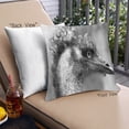 thumbnail image 1 of Ahgly Company Animals Ostrich Outdoor Throw Pillow, 18 inch by 18 inch, 1 of 6