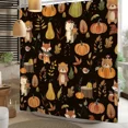 thumbnail image 2 of Tchckioa Shower Curtain,Autumn Harvest Thanksgiving Privacy Protection Hooks Bath Curtain for Bathroom Decor,47x72, 2 of 6