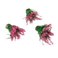 thumbnail image 4 of 3 UNIDS Modelo de Flor Modelo de Paisaje Artificial Diorama Miniatura Paisaje Diorama Paisaje Arquitectura Flores rojo, 4 of 7