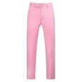 thumbnail image 1 of XDZJLR Pantalons pour Hommes Décontractés Classiques Pliage Tête Plate Chinos Mature Jambe Droite, 1 of 2