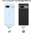 thumbnail image 2 of Magnetic Case for Google Pixel 7a, Clear Hard Back + TPU Bumper Shockproof Phone Cover with Magnet for Pixel 7a - Transparent, 2 of 14