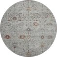 thumbnail image 2 of Addison Rugs Mayfield Premium Machine Washable Traditional Arabesque Gray Round Rug, 8' x 8', 2 of 6