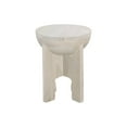 thumbnail image 2 of Tomas 20" Side End Table Mango Wood Drum Top Classic Washed White, 2 of 5