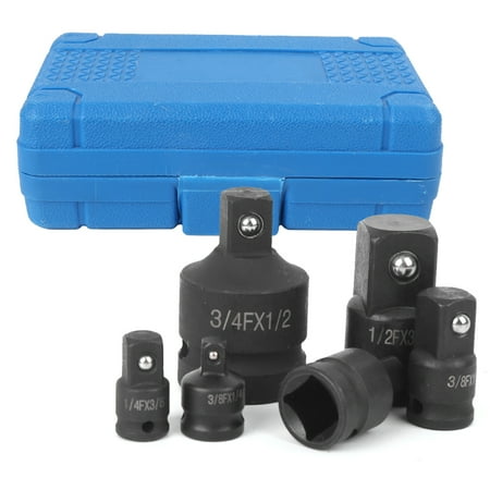 

6Pcs/Set Impact Socket Converter Reducer Adapter Set 1/2in 1/4in 3/8in 3/4in