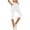 White, variant on Capri Leggings for Women 2 in 1 Athletic Tennis Skorts Capris Elastic Waist Workout Gym Yoga Bottoms with Skirts