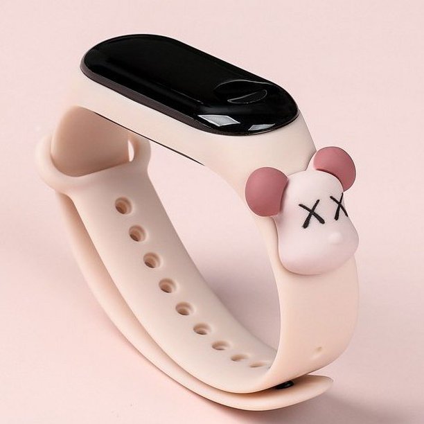 Relojes digitales LED impermeables para mujer/niños/dibujos animados