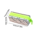 thumbnail image 3 of Estuche de nailon suave con amplio compartimento con cremallera | Organizador de material escolar de colores pastel | Neceser para el hogar, la escuela y la oficina, 3 of 6