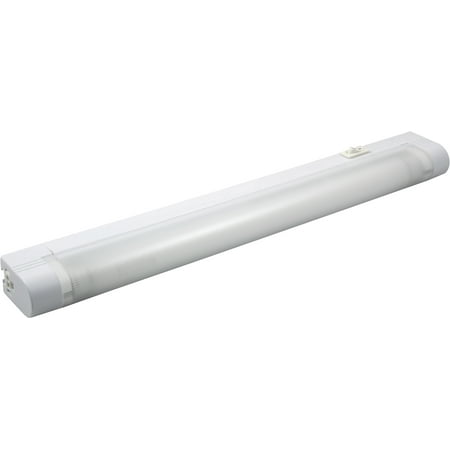 GE SlimLine 14in. Plug-In Fluorescent Under Cabinet Light Fixture, Linkable, (Best Fluorescent Bulbs For Kitchen)
