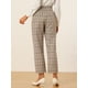 thumbnail image 4 of Pantalones de tobillo de trabajo Allegra K Caqui L, 4 of 5