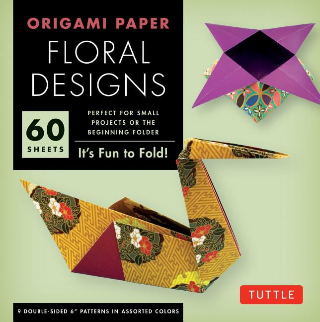 Origami Paper Floral Designs 6" 60 Sheets Tuttle Origami Paper