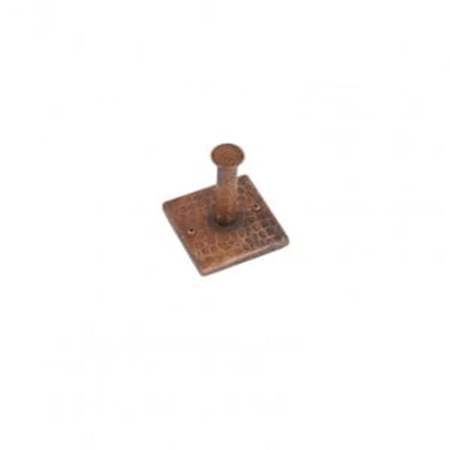 Premier Copper Products RH1 Hand Hammered Copper Single Robe Hook Oil Rubbed Bronze