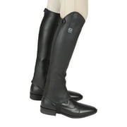 Huntley Equestrian Custom Fit Premium Leather Half Chaps, Extra Small Short